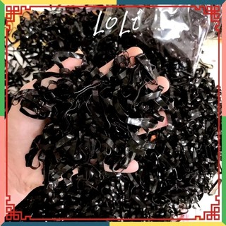 100g Chun Buộc Tóc Siêu Dai Đen, Màu To Nhỏ