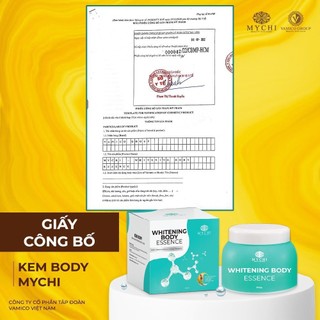 Combo Dưỡng Trắng Da Toàn Thân Mychi (1 Kem body +3 gói Tắm Trắng)