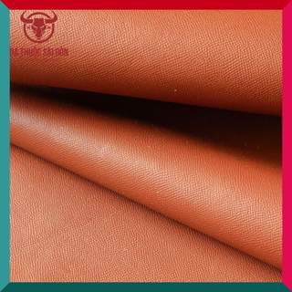 Da Bò Vân Epsom Cao Cấp Thương Hiệu Da Thuộc Sài Gòn Màu Caramel - Bán Da Bò Thật