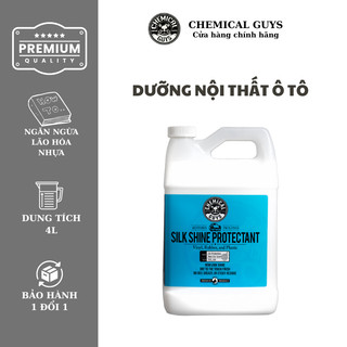 Dung dịch dưỡng nội thất ô tô Chemical Guys Silk Shine dùng cho nhựa, cao su, Vinyl - 4L