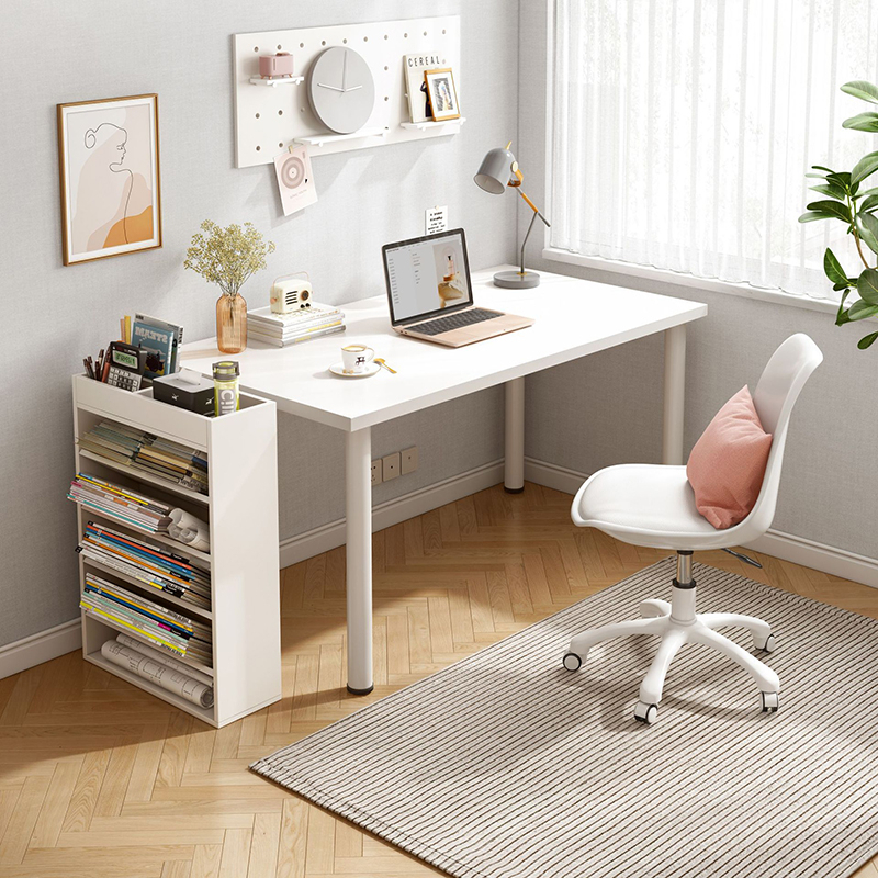 Bàn làm việc bàn gaming thiết kế hiện đại, bàn chân trụ tròn phong cách hiện đại ND77 | BigBuy360 - bigbuy360.vn
