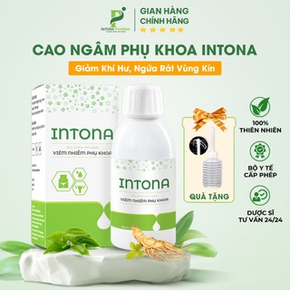 Cao Ngâm Kháng Khuẩn Phụ Khoa INTONA Giảm Khí Hư, Ngứa Rát Vùng Kín 100ML