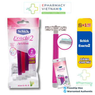 Dao cạo Schick Exacta2 Sensitive - Dao cạo cho nữ Schick COMBO 03 cái ePharmacy
