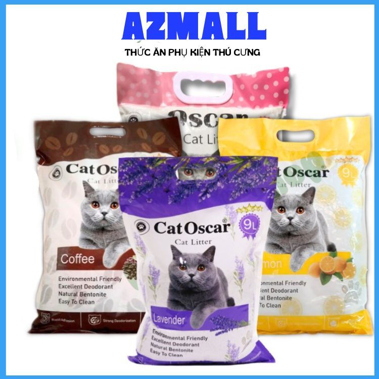 Cát vệ sinh cho mèo Oscar 8L cát mèo khử mùi tốt, vón cục nhanh, siêu ít bụi
