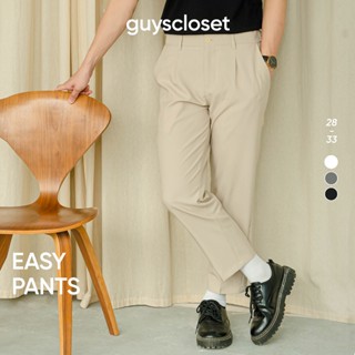  Quần Âu Nam GUY's Closet Easy Pants - Chất Mềm Mại Đứng Form - Lịch sự Tối Giản - Màu Đen Xám Be 