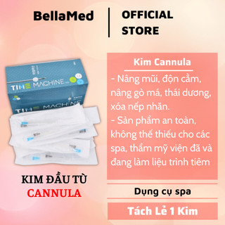 ( tách lẻ ) Kim Cannula 18G 21G 23G 25G 27G tiêm filler mũi mắt đầu tù có kim mồi Hàn Quốc