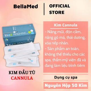 Hộp 50 Kim đầu tù cannula có sẵn kim mồi đủ các size 18G, 21G ,22G, 23G ,25G, 27G