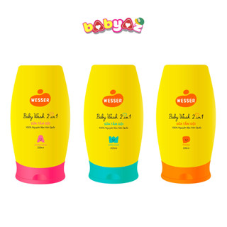 Sữa Tắm Gội Toàn Thân Wesser Sữa Tắm Cho Trẻ Em Sơ Sinh và Bé Lớn Chai 200ml