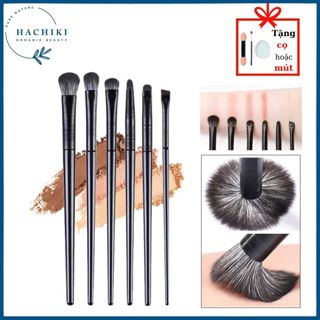 Set Cọ Trang Điểm Bộ 6 cọ Cọ make up  Mắt / Lông Mày / Mũi Mềm Mại Tiện Dụng nội địa trung HACHIKI