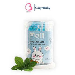 Bộ 30 cây rơ lưỡi MOLLI / GB Hàn Quốc / Vcoool gạc vệ sinh răng miệng cho bé