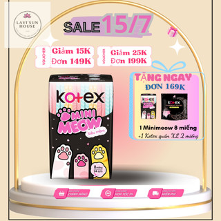 Băng vệ sinh Kotex Mini Meow siêu mềm 24cm