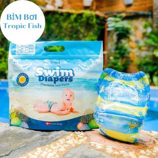  Combo 5 miếng Tã Bỉm Bơi Cho Bé Tropic Fish Đan Mạch đủ Size M,L,XL cho bé từ 6-17kg 