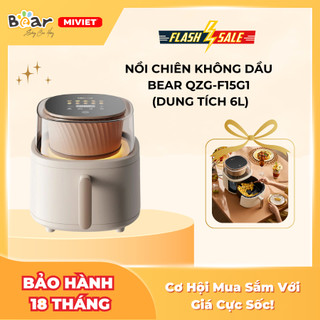 Nồi chiên không dầu bear qzg-f15g1 - miviet - bản quốc tế - tiếng anh/ việt