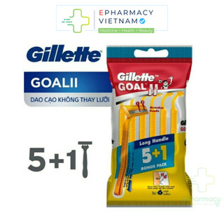 Dao cạo râu Gillette cán vàng túi 5 + 1 cái - Dao cạo Gillette Super Thin II