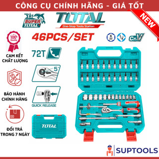 Bộ 46 đầu tuýp 1/4 inch total tht141462