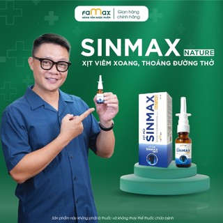 Xịt nghẹt, sổ mũi Sinmax Nature lọ 20ml