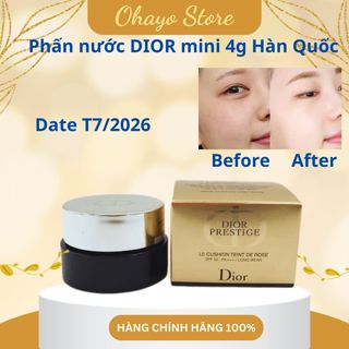 Phấn Nước Dior Mini 4ml cho lớp cusion Mỏng Nhẹ, Lâu Trôi/Phấn nước Dior Cushion PRESTIGE mini 4g