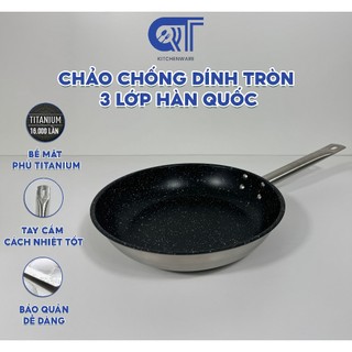 Chảo chống dính 3 đáy cán inox tròn cookever