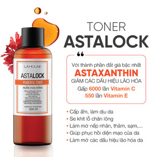 Nước hoa hồng cấp ẩm, cải thiện độ đàn hồi cho da LÁ HOUSE Toner Astalock 100ml/200ml