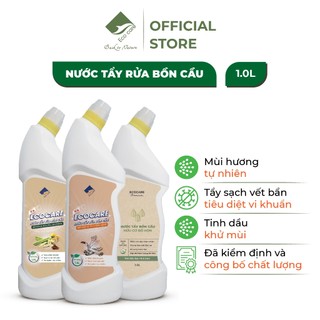 Nước Tẩy Rửa Bồn Cầu Hữu Cơ ECOCARE 1L, Chiết Xuất Từ Bồ Hòn Và Tinh Dầu Quế/ Sả Chanh Giúp Diệt Khuẩn, Khử Mùi Hiệu Quả