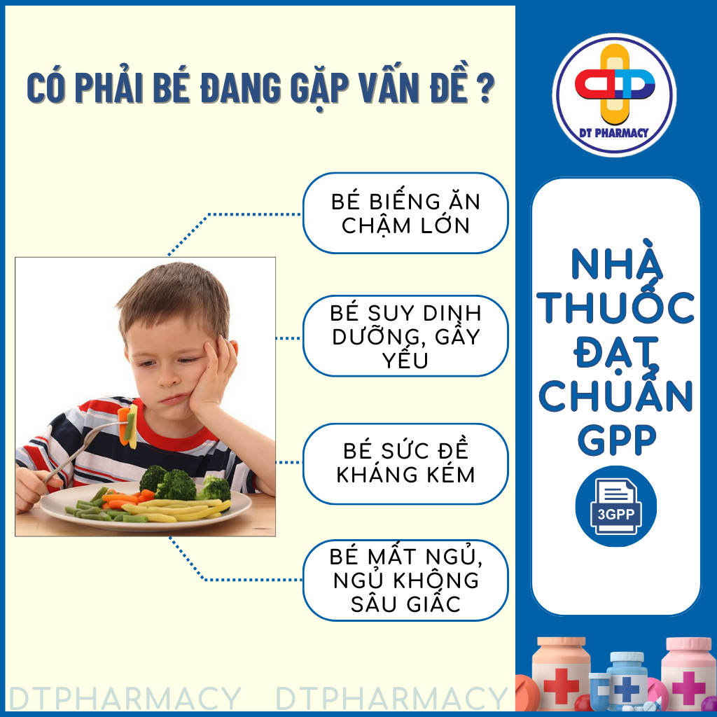 Siro Ăn Ngon Trùng Thảo Yến Xào, Siro Cho Bé Biếng Ăn Giúp Bé Ăn Ngon Ngủ Ngon Nâng Cao Đề Kháng - DT PHARMACY