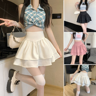 Chân váy nữ, chân váy voan nữ ngắn có lót trong size s m l skucv-40adn1
