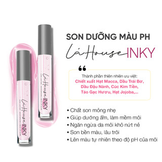 Son dưỡng màu,giữ ẩm pH Lá House Inky - Hồng nhạt/Hồng đậm - G07/G08