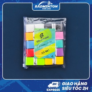 Quấn cán vợt cầu lông Bumbee AS007  Vỉ 10 Cái  2 Lớp Nylon siêu bám tay hút mồ hôi tốt 
