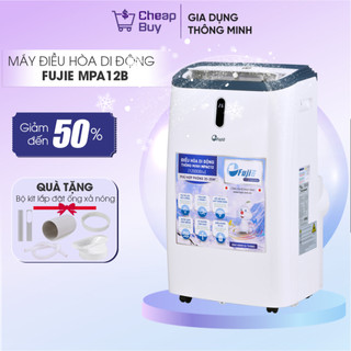 Máy lạnh di động đứng 12.000BTU FUJIE, điều hoà di động đứng 4 chức năng làm lạnh, hút ẩm, quạt mát, điều khiển wifi