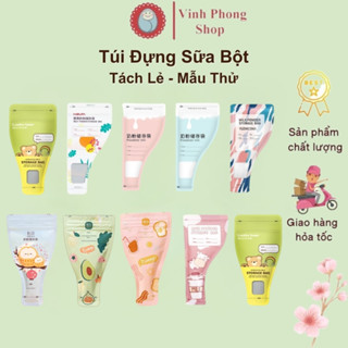 (Mẫu Thử - Tách Lẻ) Các Loại Túi Đựng Sữa Bột, Túi Chia Sữa Bột, Một Túi 50g Tương Đương 300ml Sữa