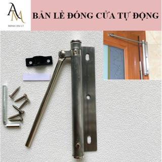 (Tặng Kẹo cf vani) Bản Lề Cửa Đóng Tự Động Inox Có Điều Chỉnh Lực, Bộ Bản Lề Tự Động Đóng Cửa