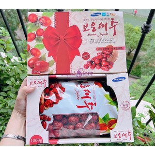  Táo Đỏ Sấy Khô Samsung Boeun Jujube Hàn Quốc  Hộp 1 kg  