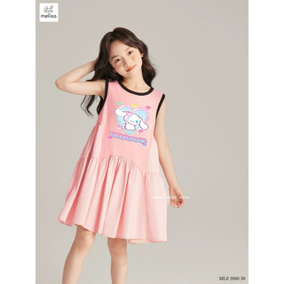 Đầm cotton Melisa phối chân váy thô 12-45kg