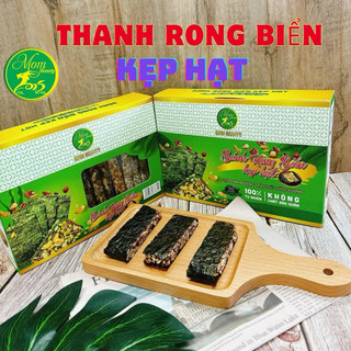 Thanh bánh gạo lứt ngũ cốc thanh rong biển kẹp hạt nguyên hạt ăn kiêng bà bầu ăn vặt