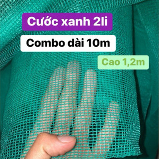 Cao 1,2m Lưới cước xanh 2li Rào chắn Làm vèo hoặc nuôi cá