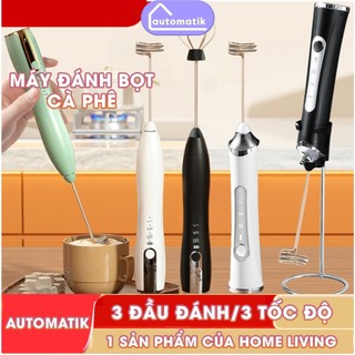 Máy đánh tạo bọt cà phê cafe automatok đánh trứng mini sạc điện cầm tay