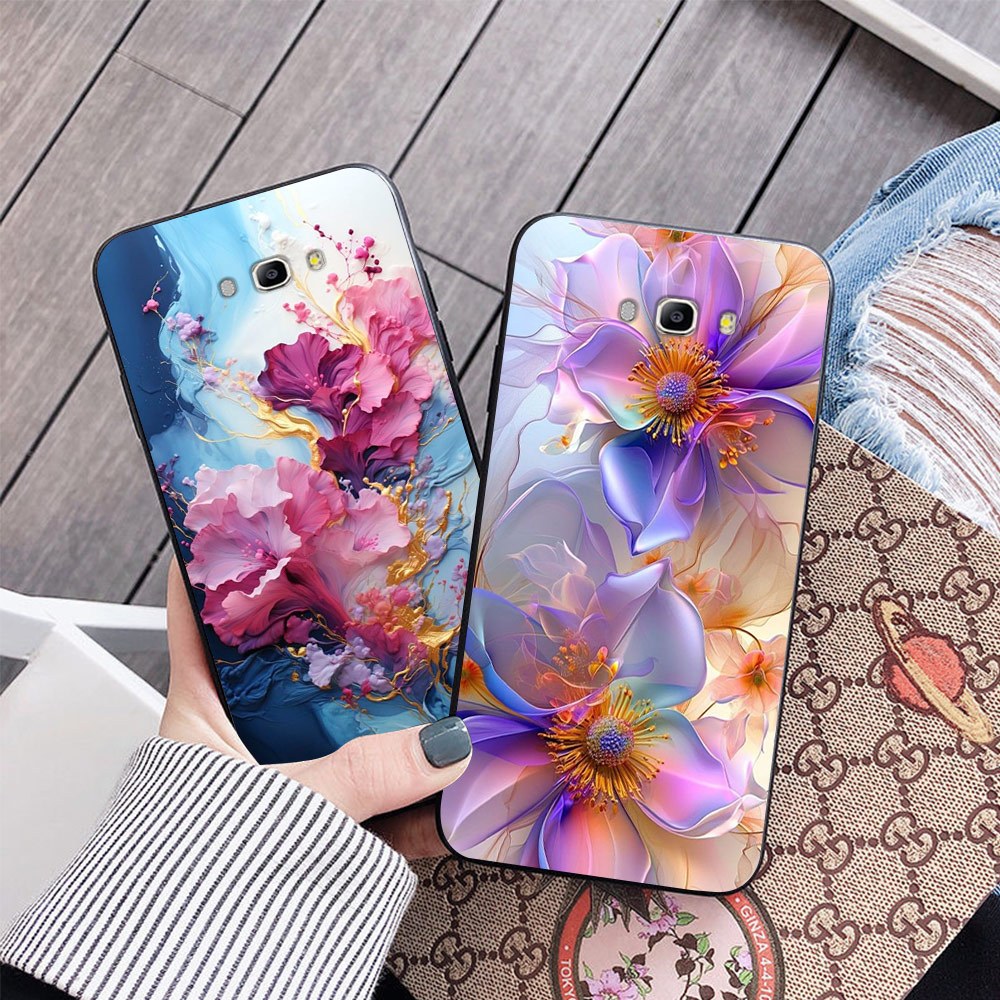 Ốp lưng Samsung j3 pro / ss j5 pro / ss j7 pro in hình hoa loang siêu đẹp

