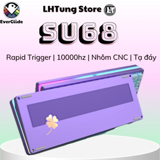 [SẴN GIAO NGAY] Bàn phím cơ gaming Everglide SU68 SU75 HE | Rapid Trigger | 10000hz | Có tạ đáy
