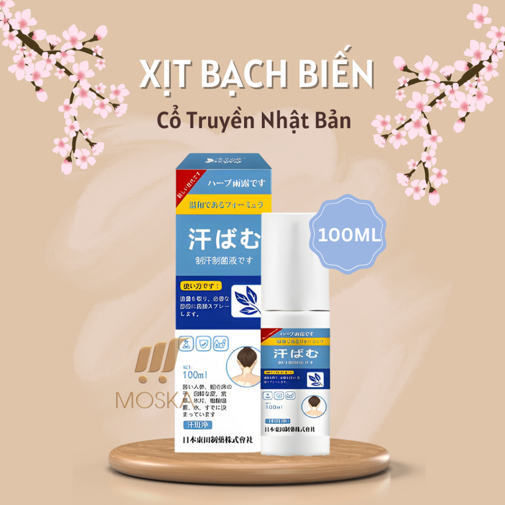 Xịt Bạch Biến Cổ Truyền Nhật Bản Loại Bỏ Da Bạch Biến, Lang Ben, Hắc Lào, Viêm Da Cơ Địa, Giúp Da Đều Màu 100ML| Moska