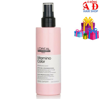 XỊT DƯỠNG GIỮ MÀU TÓC NHUỘM LOREAL VITAMINO COLOR 10 IN 1 SUÔN MƯỢT 190ML