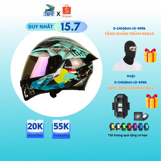 [FREESHIP] MŨ BẢO HIỂM FULLFACE 1 KÍNH ROYAL M138B LÊN TEM WINNER XANH MINT