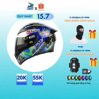 [FREESHIP] MŨ BẢO HIỂM FULLFACE ROYAL M138B LÊN TEM Movistar