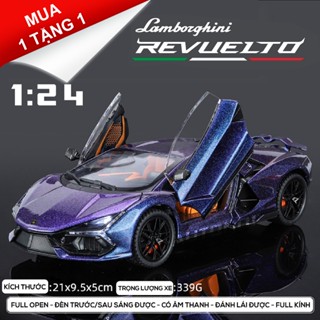 Tổng hợp các mẫu Lamboghini Revuelto STO có đèn-đánh lái được-mở full cửa tỉ lệ 1:24 OT418 OT461
