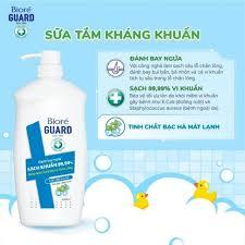 Sữa tắm sạch sâu kháng khuẩn Biore’ Guard Xanh Dương 800gr.