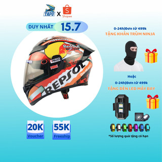 MŨ BẢO HIỂM FULLFACE ROC 1 KÍNH - ROYAL M138B LÊN TEM REPJOI - Tapu Shop