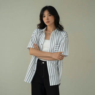 SƠ MI CỘC TAY KẺ SỌC - SOEUR SANDER SHIRT