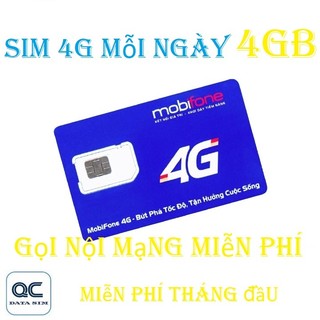 Sim 4G mobifone 120 GB nội mạng miễn phí tặng tháng đầu