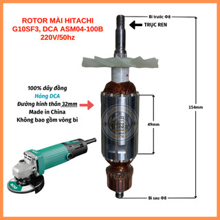 Rotor mài asm04-100, hitachi g10sf3 220v - tặng chổi than