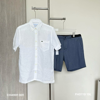 Áo sơ mi đũi trắng lacoste ch4991 001 chính hãng