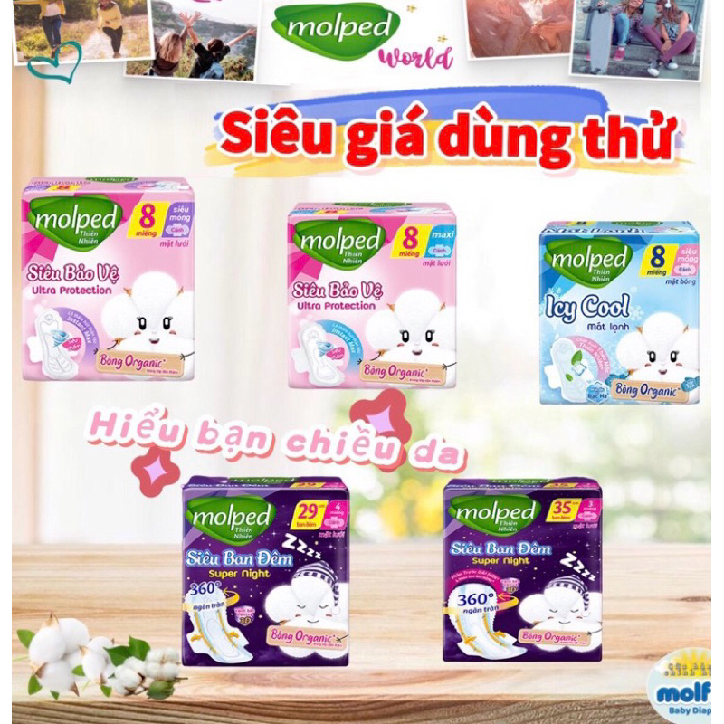 ( Siêu Giá Dùng Thử ) BĂNG VỆ SINH MOLPED